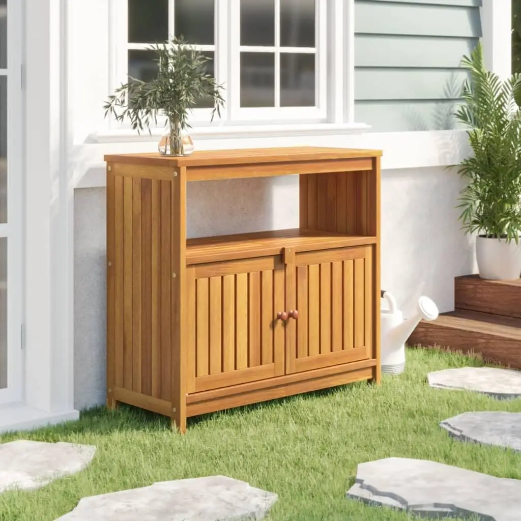 Outdoor Storage Cabinet, Patio Console Table, Patio Bar Table, Wooden Storage Console Table, 31.5