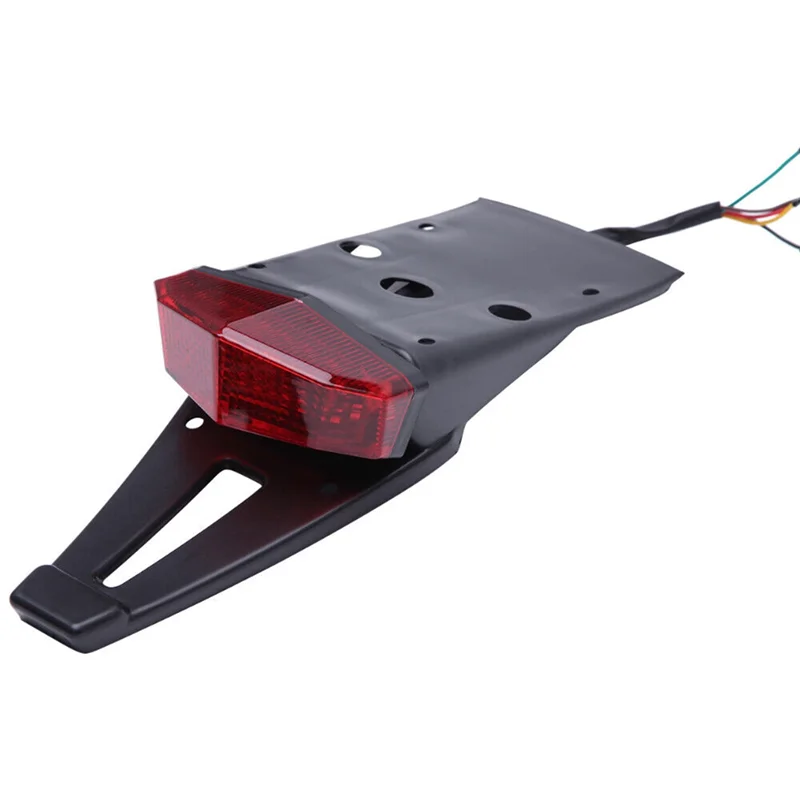 

Новый WD 12VLED задний фонарь заднего крыла для мотоциклов внедорожный модернизированный фонарь номерного знака с крылом