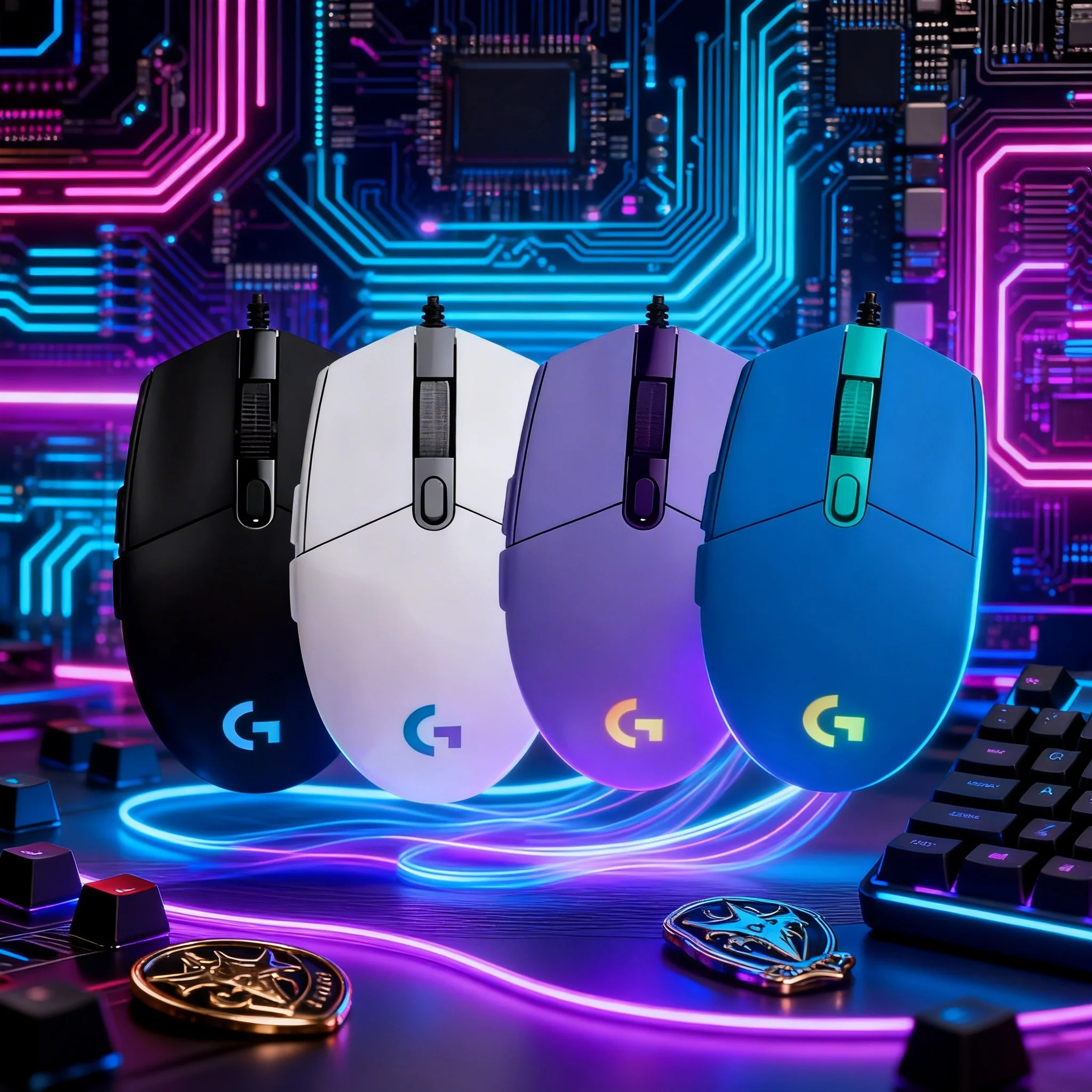 

Logitech G203/G102/G402 RGB lighting synchronization technology, compatible with PC FPS and MOBA games.