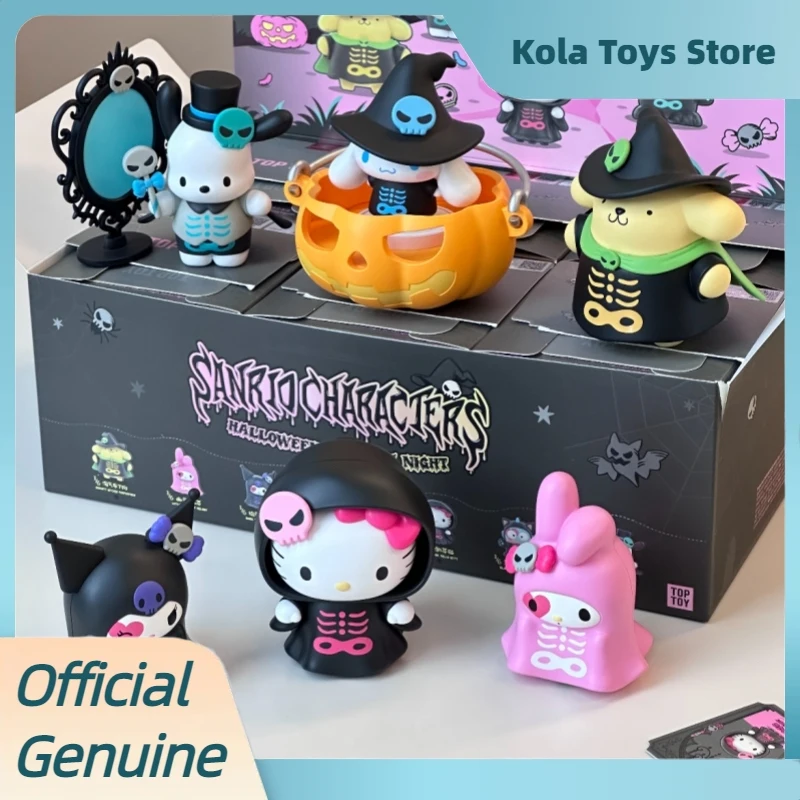 

Genuine Sanrio Halloween Mischief Night Series Blind Box Pvc Model Toy Figure Collect Ornaments Doll Mystery Box Halloween Gift