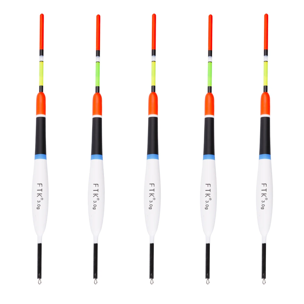 FTK Angeln Schwimmt Set 5 teile/paket Boje Bobber Schwimmt Schwankende Mix Größe Farbe Float Boje für Angeln Zubehör