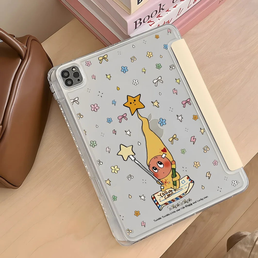 Letter Baby Pen Slot Tablet Case For Mini 7 6 iPad Pro2024 2022 2021 2020 2019 2018 2017 11 10 9 8 7 6 5 Air7 6 5 4 3 2 1 Cover