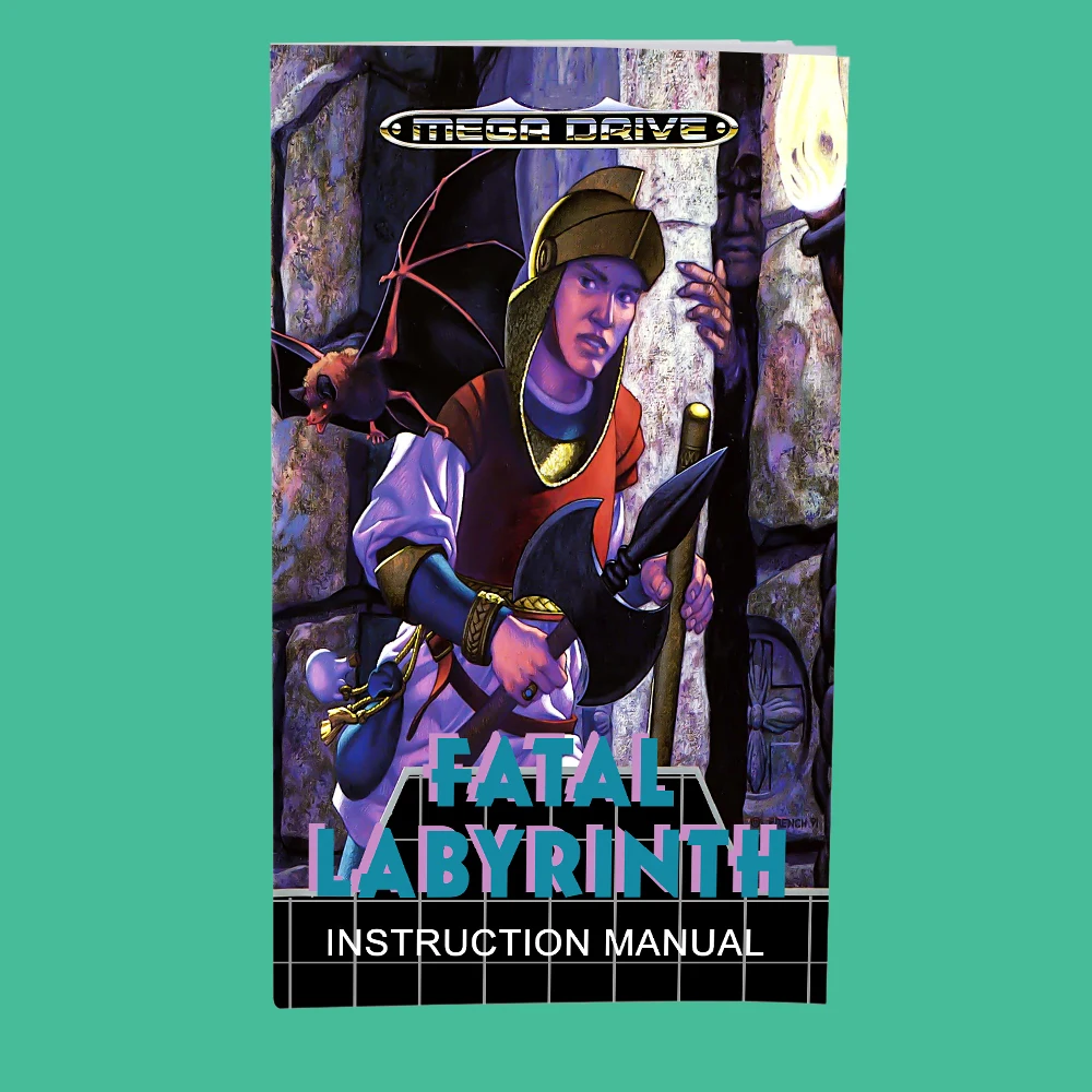 خرطوشة ألعاب Retro Fatal Labyrinth 16bit إصدار EUR لوحدات تحكم ألعاب الفيديو Sega Megadrive #3