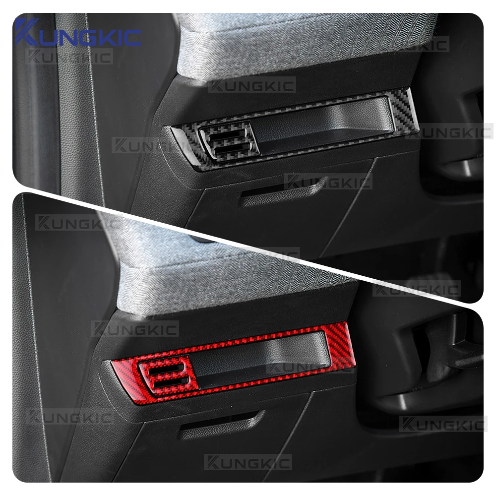 

Настоящая мягкая наклейка из углеродного волокна для Renault Clio 5 MK5 2020 2021 2022 2023 2024 2025 LHD, отделка рамки ящика для хранения со стороны водителя
