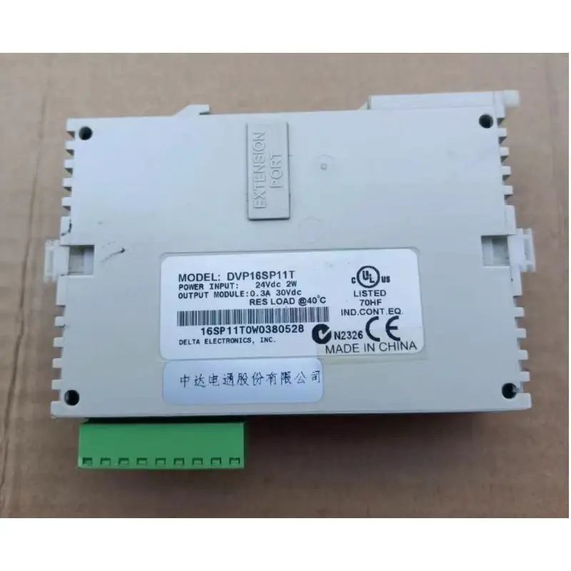 Second-hand DVP16SP11T PLC Expansion Module Tested OK