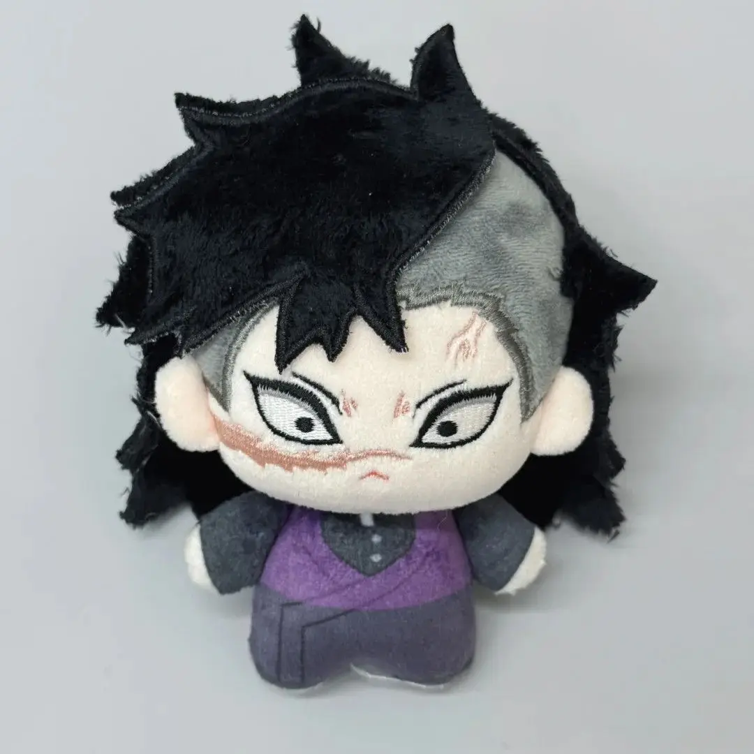 Anime Demon Slayer Shinazugawa Sanemi Uzui Tengen Cosplay 10CM Kawaii Anime llavero colgante de felpa peluches regalos de navidad