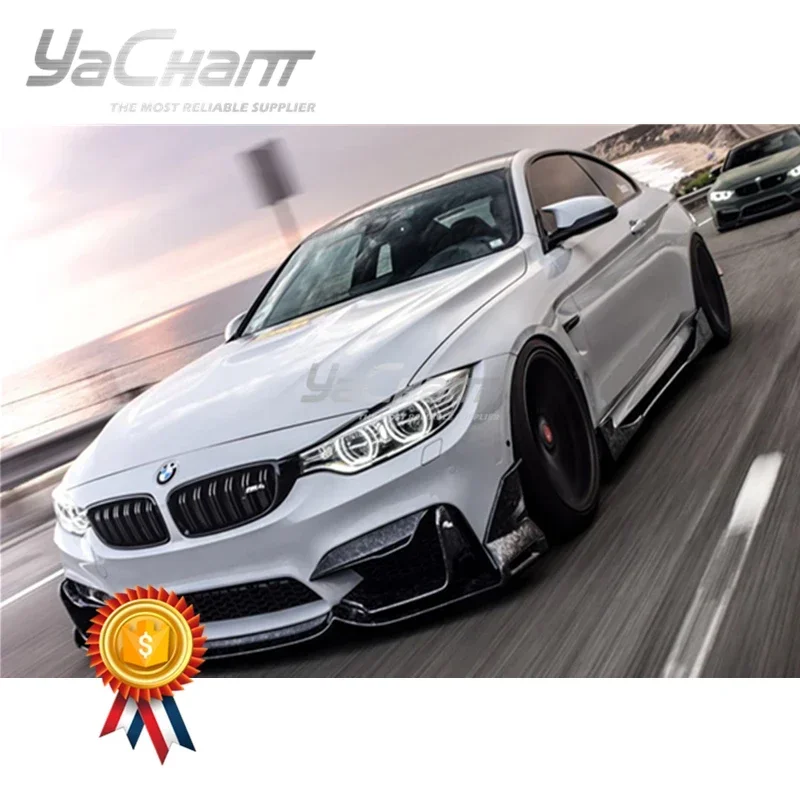 

Carbon Fiber Side Skirts Fit For 2014-2019 F82 F83 M4 MAD Type 1 Style Side Skirt Underboard Extension