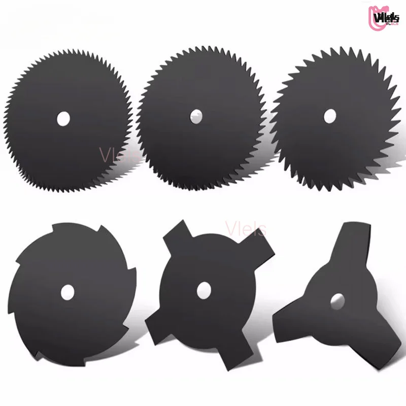Multi-Tooth Alloy Cutting Disc For Gas Grass Cutter 3/4/8/40/60 Teeth Round Manganese Steel Blade Weeder Repair Accessory