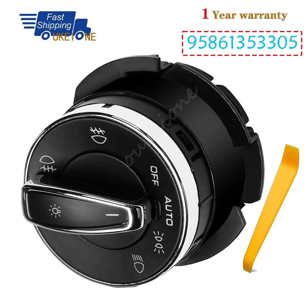 

95861353305 For Porsche Cayenne 2011-2018 Macan 2014-2018 Head Light Control Fog Lamp Knob Switch Button Parts Car Accessories