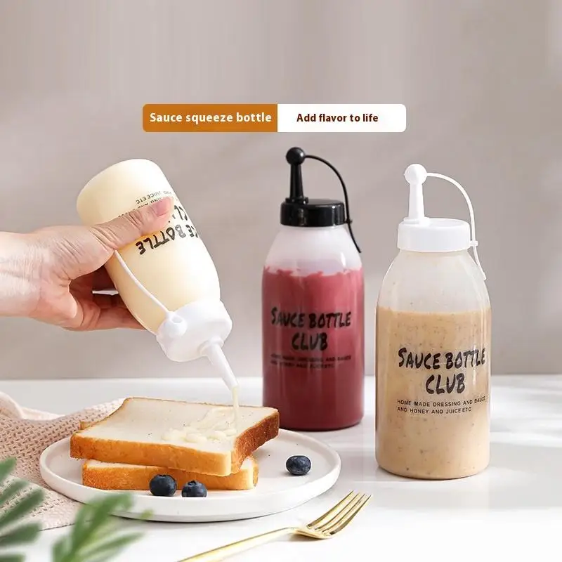 350/650 ML Bottiglie di plastica da spremere Dispenser di condimenti Ketchup Salsa di senape e bottiglia di condimento Utensili da cucina