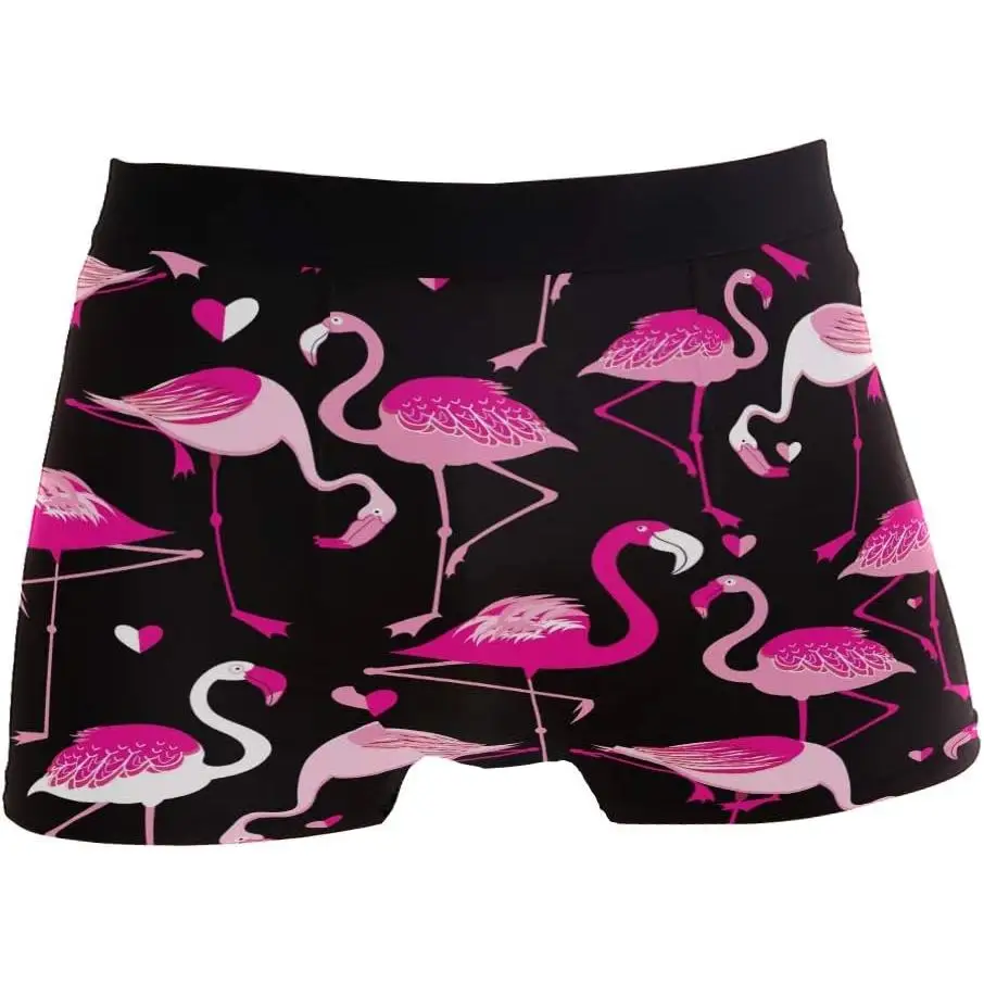 

Черно-розовые мужские трусы-боксеры, нижнее белье, дышащее эластичное нижнее белье-боксеры с влагоотводящей тканью