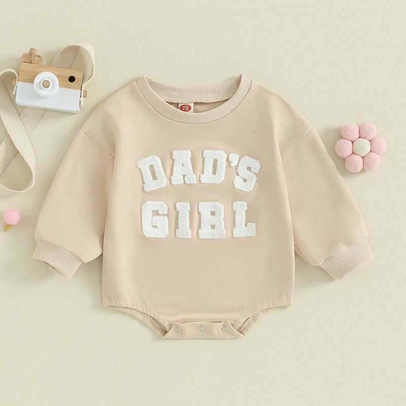 Baby Toddler Girl Boy Sweatshirt Romper Long Sleeve Sister Brother Matching Outfit Fall Winter Clothes