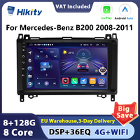 Hikity 2din Car Radio for Mercedes-Benz B200 2008-2011 Wireless Carplay Android Auto 4G GPS Navigation WiFi AI VOICE Autoradio