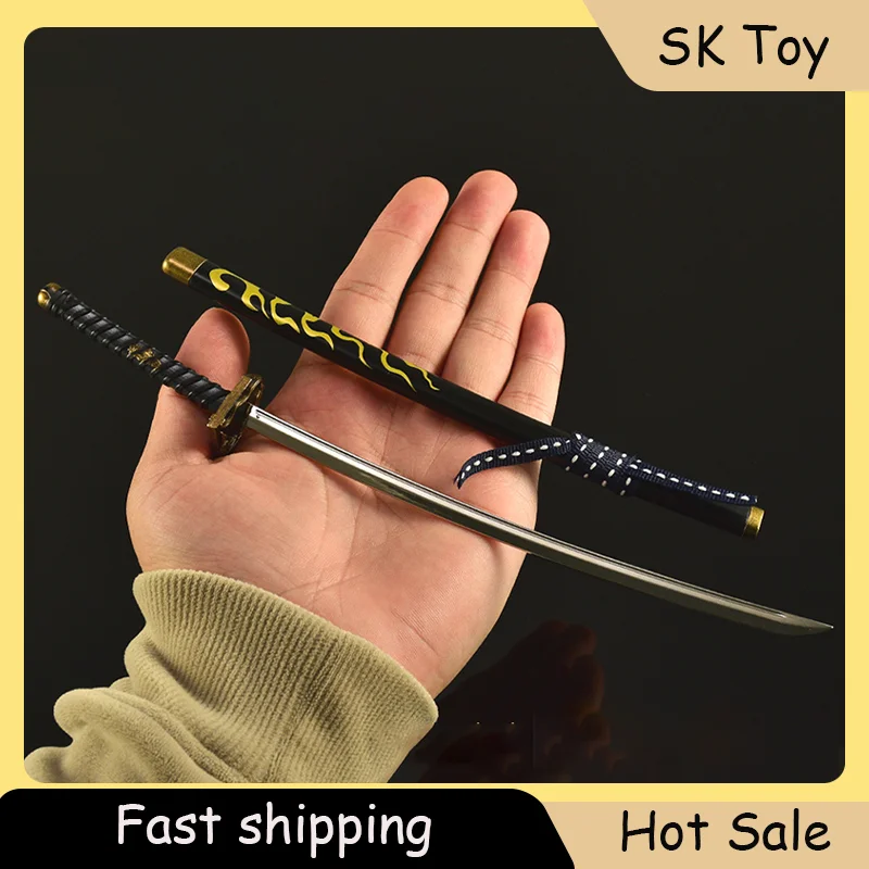 26 cm Tsushima fantôme jeu Katana jouet modèle tout en métal jouet épée couteau gainé Collections ornement japonais samouraï épée