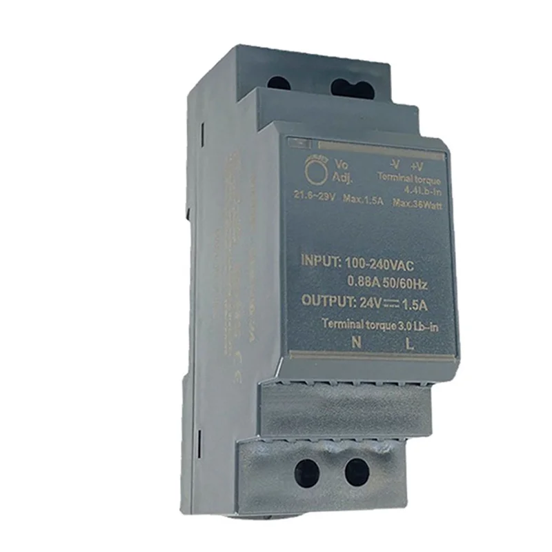 الصيف بيع HDR-30-24 الترا سليم خطوة الشكل DIN السكك الحديدية امدادات الطاقة ماس كهربائى حماية مؤشر LED للطاقة على تيار مستمر 24 فولت 1.5