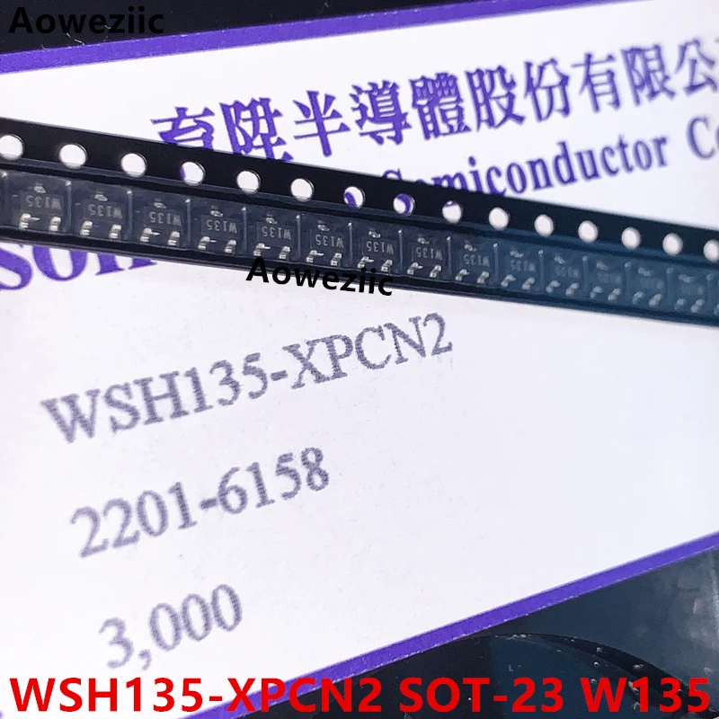 WSH135-XPCN SOT23 SMT screen printing W135 linear Hall element induction linearity 1.5mVG original