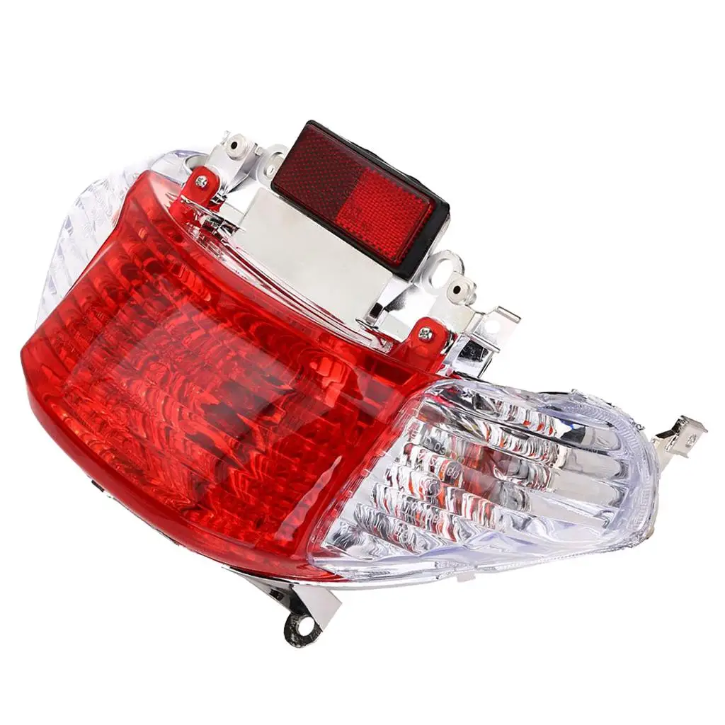 High Quality LED Motorcycle Rear Tail Lamp Turn Signal Light ABS Durable for 50cc Scooter Moped GY6 Universal
