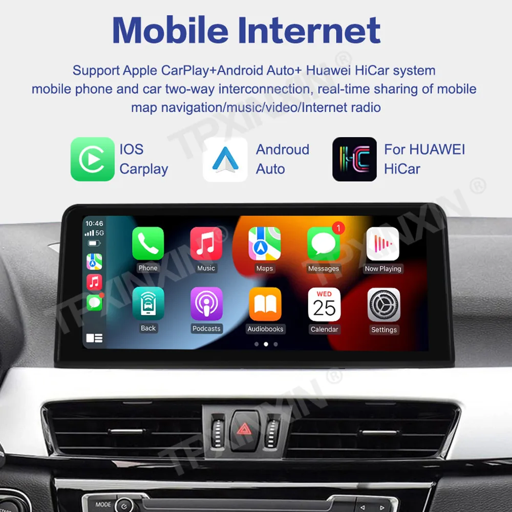 12.3 Inch QLED Screen Linux For BMW X1 F48 2015-2017 NBT Car Radio Multimedia Player GPS Navigation Auto LinkCarPlay Head Unit