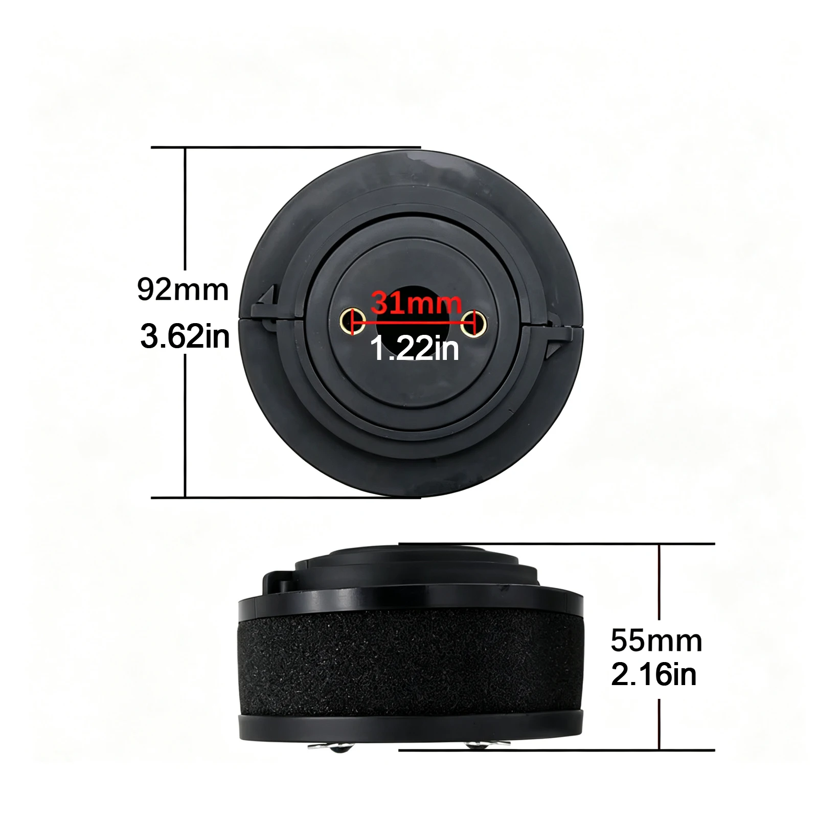 Plastic Air Filter or Sponge for 1/5 LOSI 5IVE-T ROFUN ROVAN LT KING MOTOR X2 DDT FID QL TRUCK RC CAR PARTS