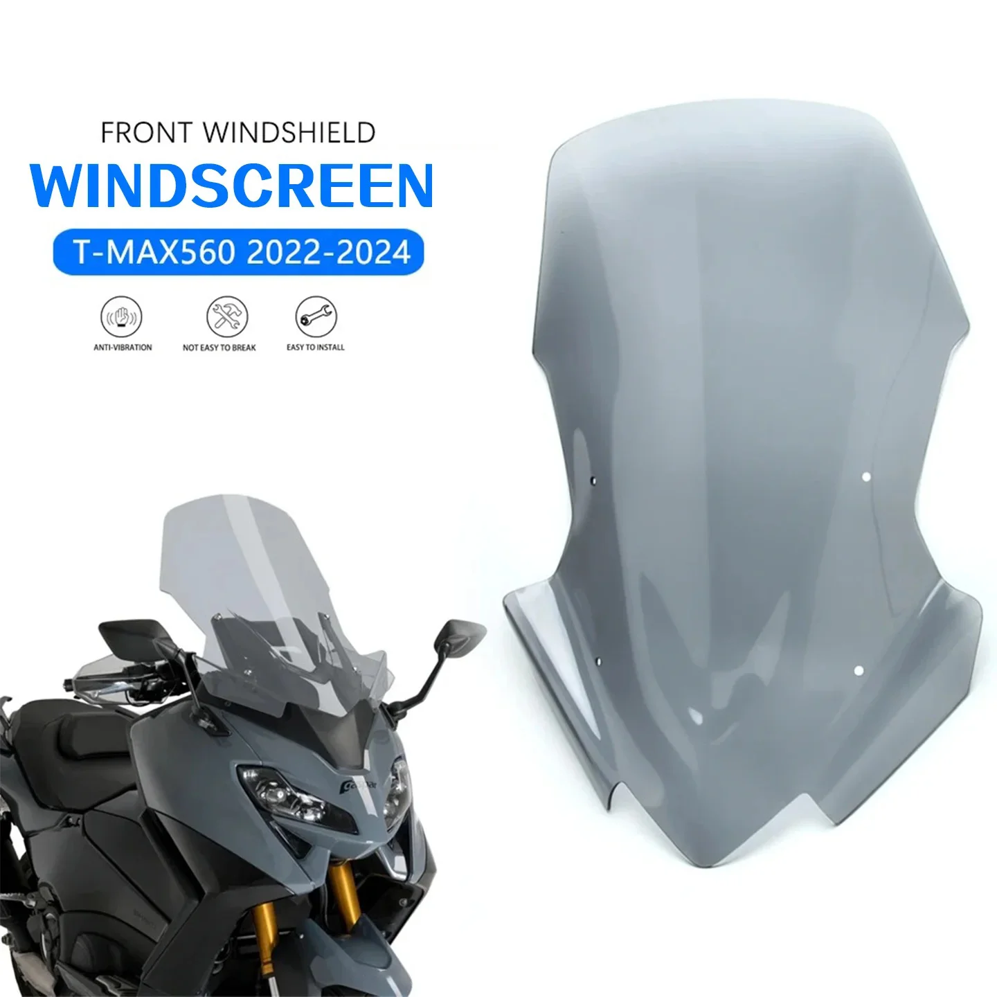 

Motorcycle Accessories For YAMAHA TMAX560 Windshield Windscreen Deflector Protector TMAX 560 T-MAXA560 T-max 560 2022 2023 2024