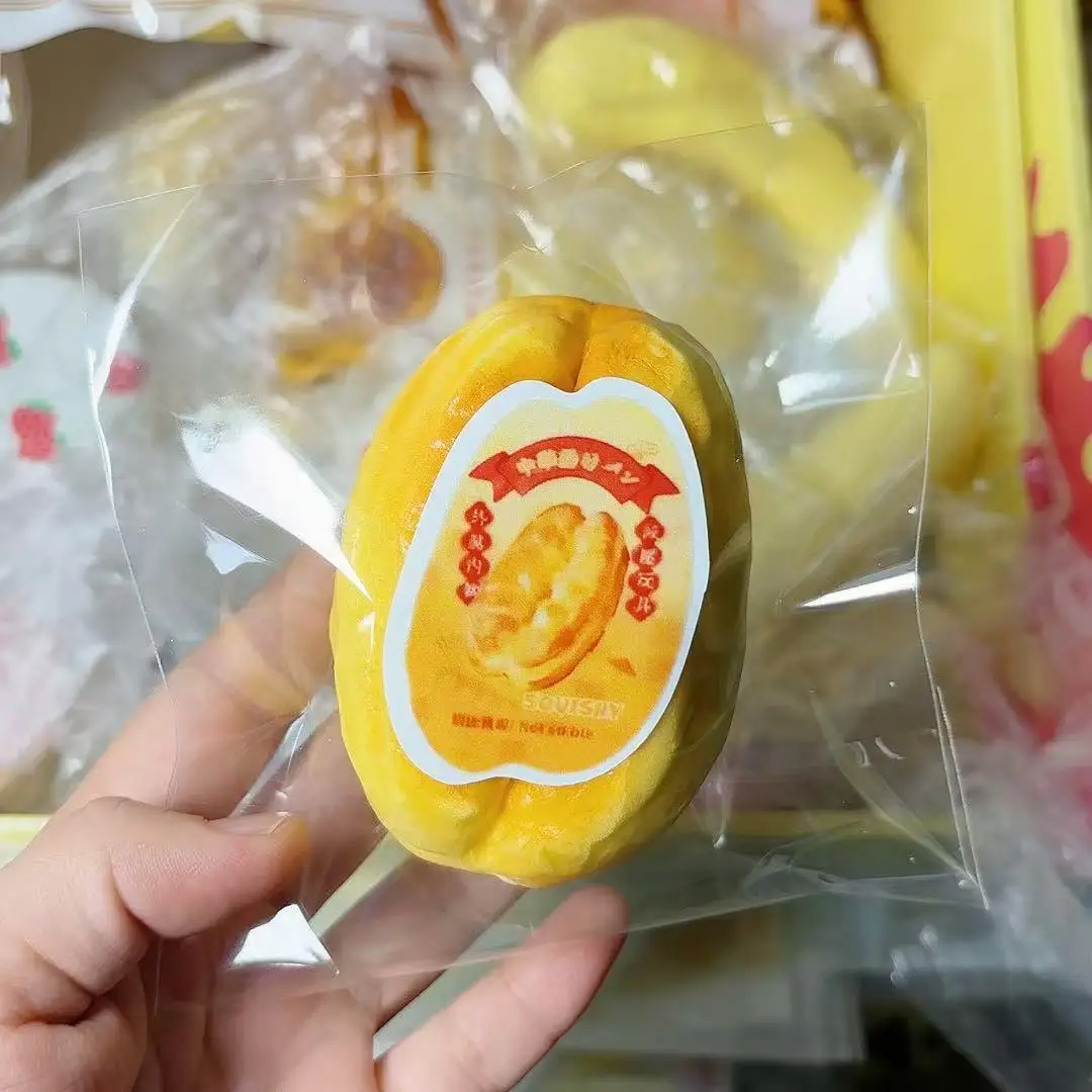 Pu lento rebote molhado comida macia jogar squeeze brinquedo simulação donut pão modelo bonito squishy sentir alívio do estresse feliz fidget