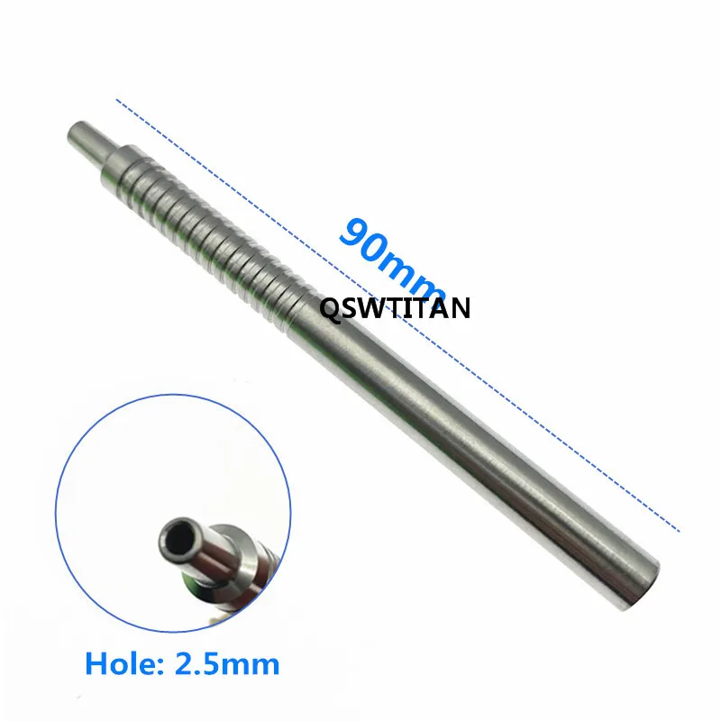Injection and Suction Handle 9cm Infusion Handpiece Stainless Steel Titanium Ophthalmic Eye Instruments