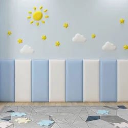 Pegatinas De pared 3D para Cabecero De Cama, papel tapiz autoadhesivo, paneles De pared para cabecera