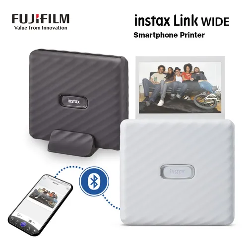 Imagen 1 del producto Impresora Original Fujifilm Instax Link WIDE registrada Instax Mini Link 2 Impresión desde el Control de movimiento de vídeo Modo de impresión juntos