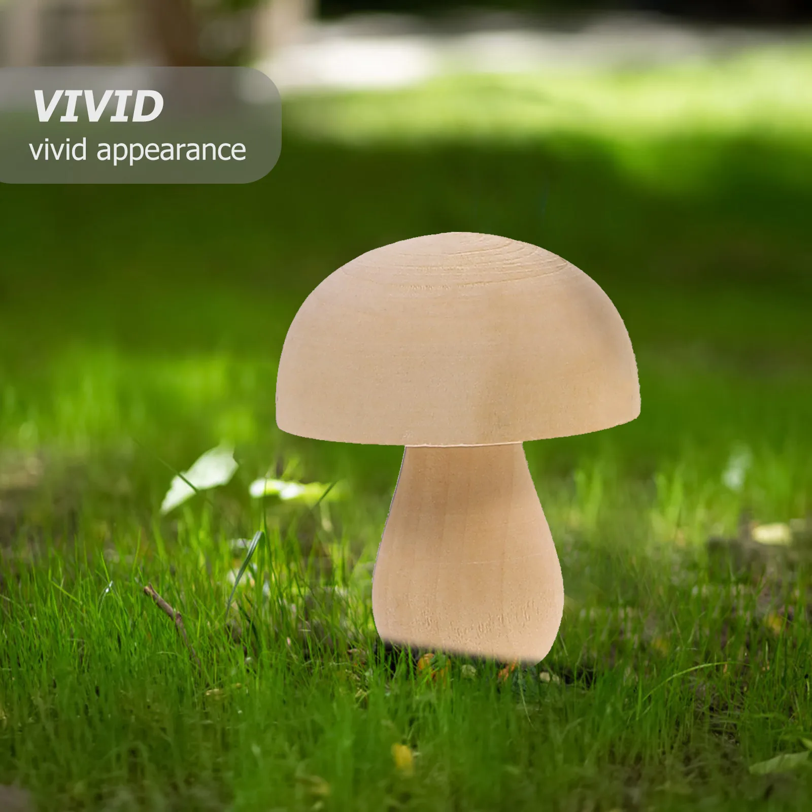 

12pcs Wooden Small Mushroom Ornaments Craft Mini Decorations Christmas DIY Paintable Sewing Accessories Lightweight
