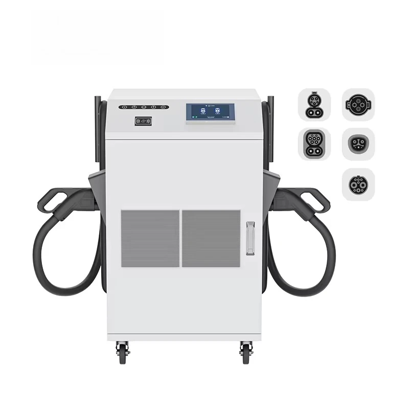 Customize New Commercial EV Charging Station DC 40-120KW Dual Gun Mobile Fast Charger CCS2 GBT CCS1