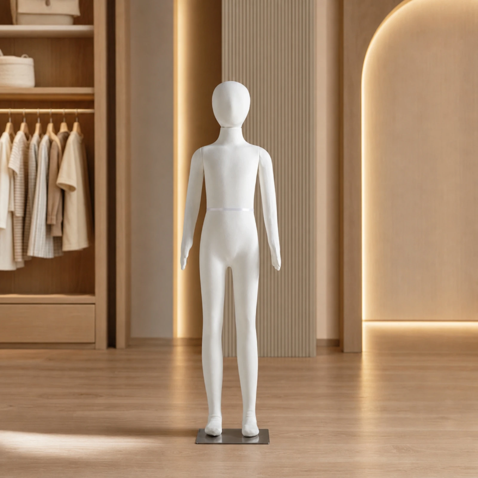 Soft Mannequin Lightweight Full Body Child Mannequin Manikin Gender-Neutral for Clothing Stores, Window Displays, Retail Shops view 4
