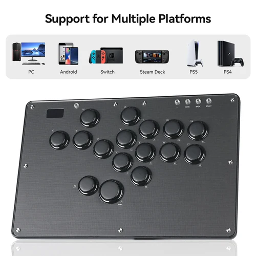 Imagen 2 del producto Teclado controlador sin palanca de Haute42-COSMOX para PC/PS3/PS4/PS5, interruptor de lucha de vapor, Joystick para juegos, compatible con papel tapiz DIY