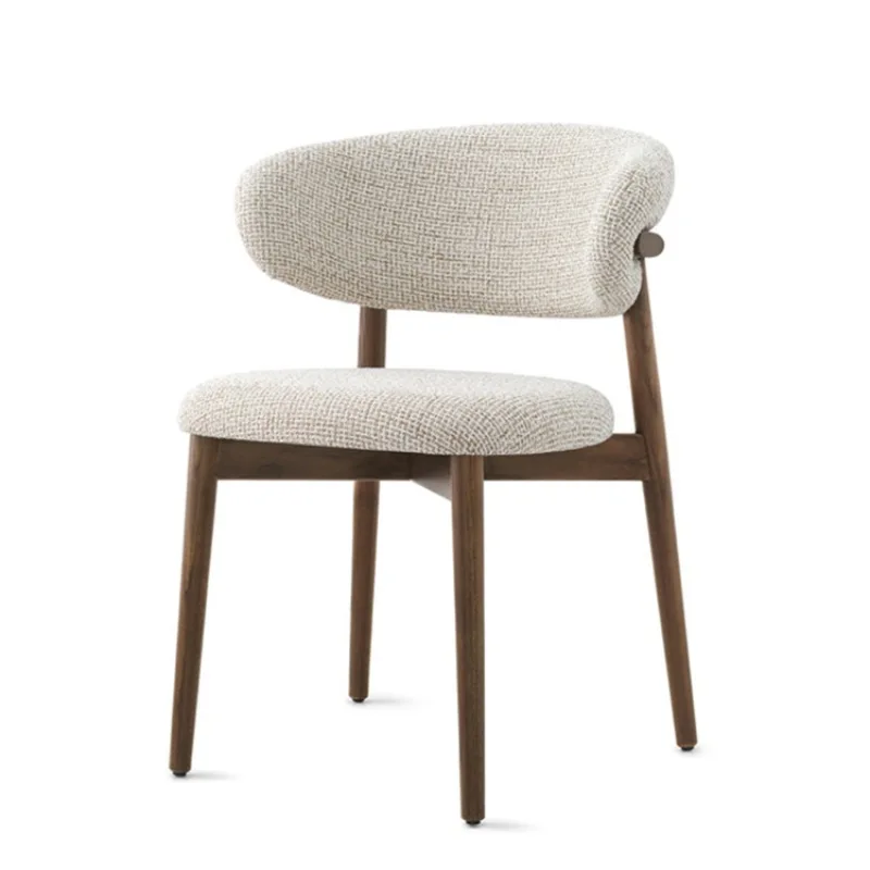 

Nordic, solid wood, light luxury, modern, simple, backrest, leisure, home, fabric chair