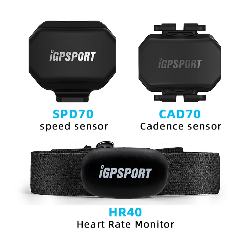 

IGPSPORT SPD70 CAD70 HR40 Speed Heart rate Sensor Support ANT+ Bike Speed Cadence For Garmin Bryton igs50s igs320 igs620