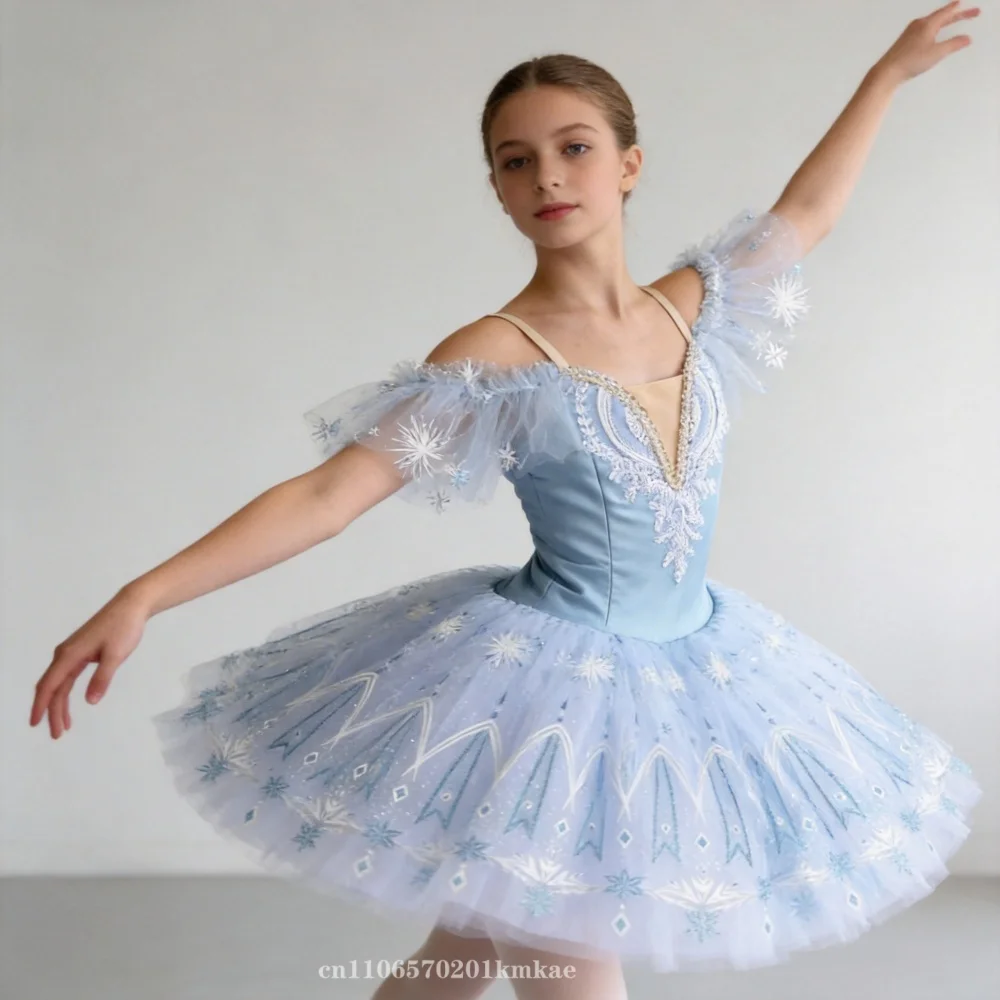 new-children's-ballet-skirt-performance-costume-girls-professional-balle-dress-long-romantic-tutu-swan-lake-dance-fluffy-skirt