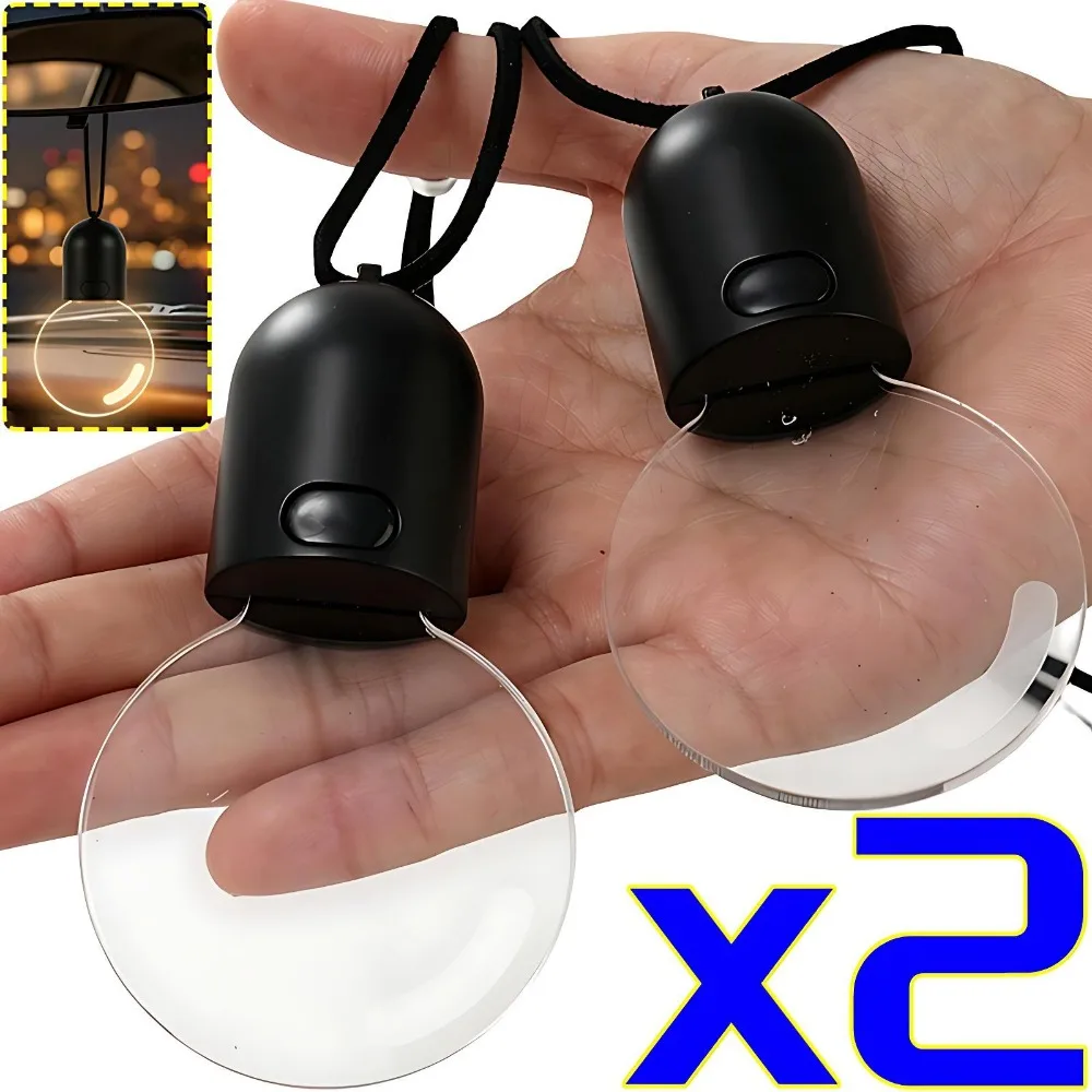 Acrylic LED Light Bulb Car Pendant Auto Rearview Mirror Hanging Ornament USB Charger Motion Activated Interior Styling Charms