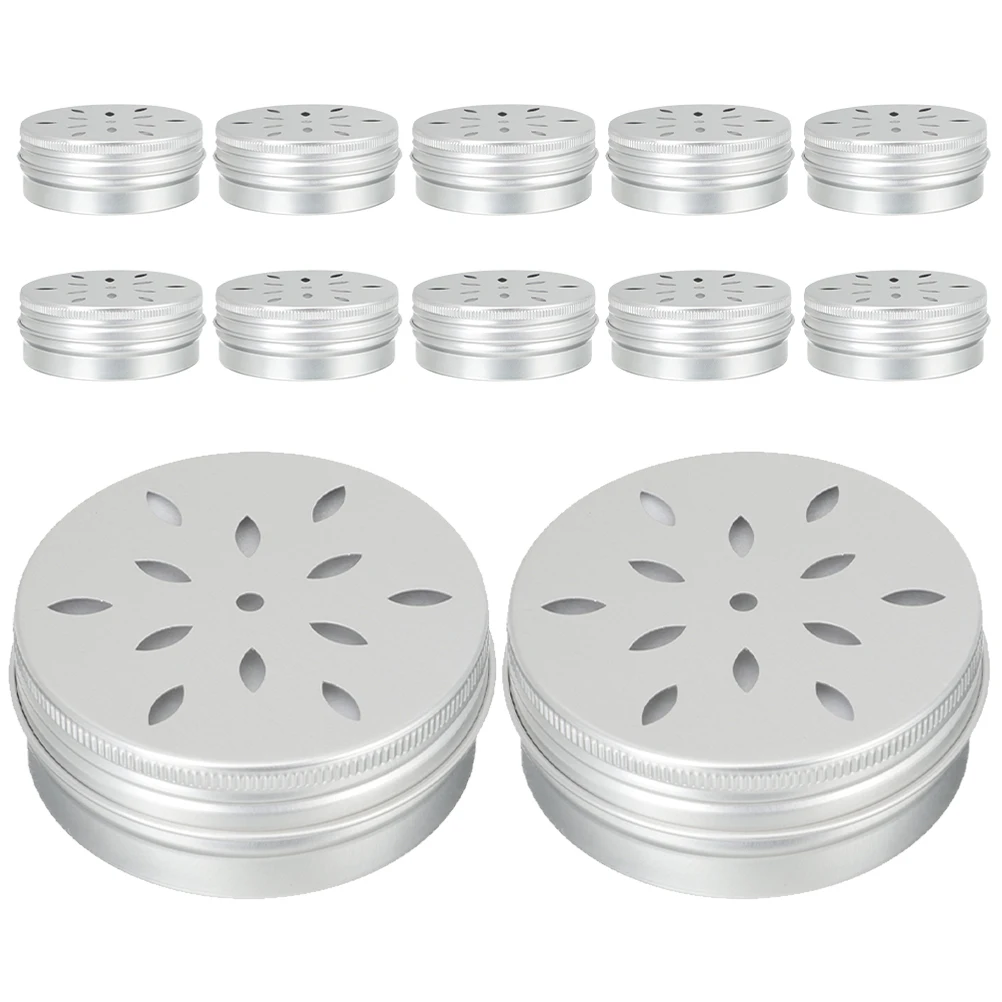 

12 Pcs Training 60ML Aluminum Dog Scent Training Container Tins Holes Sniffle Case Stable Bottom Containers Pet Odor