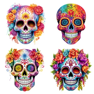 C219# Palabra de pared de calavera de azúcar Decoración de baño Decoración de inodoros de la sala de estar Refrigerador de decoración del hogar Decoración del hogar 10 mejores ventas de decoración de calavera de azúcar - №3