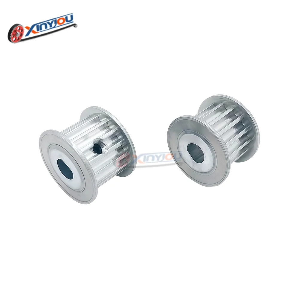 HTD5M12/14/15/16/18 بكرة توقيت الأسنان AF نوع D-hole تتحمل 5*4.5 6*5.5 8*7 8*7.5 10*9 مللي متر درجة الأسنان 5 مللي متر width15/20 مللي متر #2