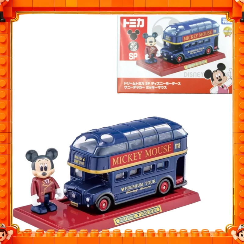 

Genuine TOMICA Disney Motors Sunny Decker Mickey Mouse 7.5cm Alloy Die-Cast Car Model Toy Gift
