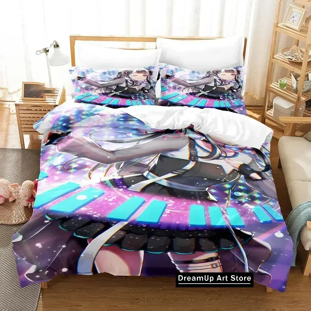 3D Print Raise A Suilen Reona Nyubara Bedding Set Boys Girls Twin Queen Full Size Duvet Cover Pillowcase Bed Adult Bedroom