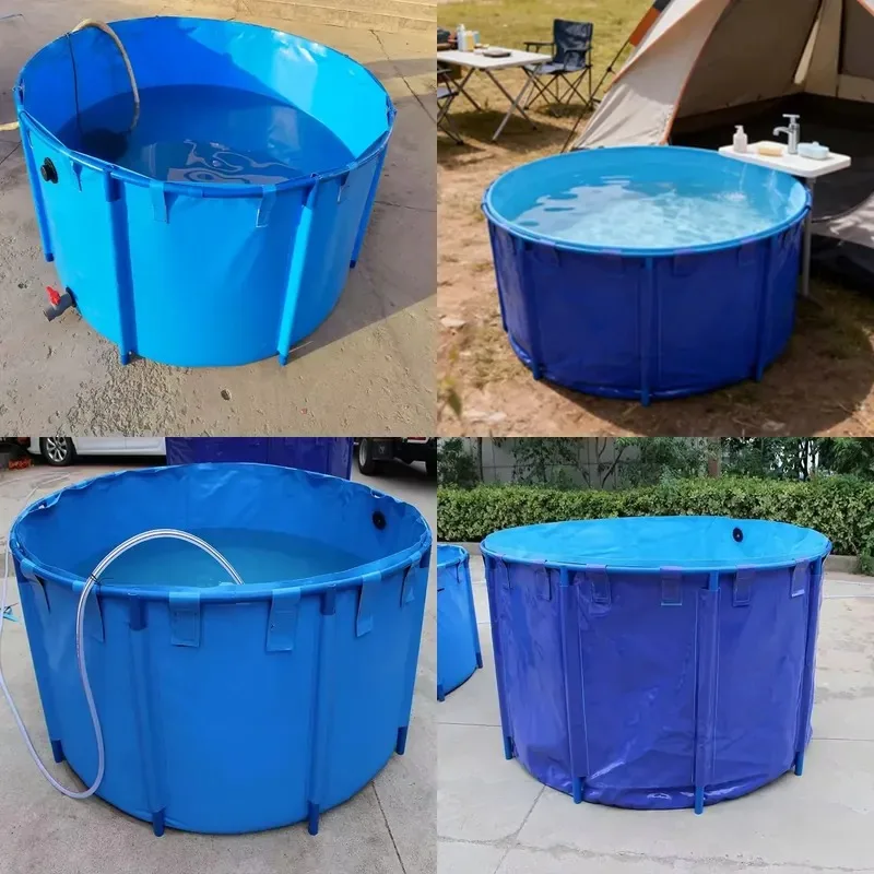 Portable Foldable Swimming Pool Fish Pond Aquaculture Equipment Water Storage Tank