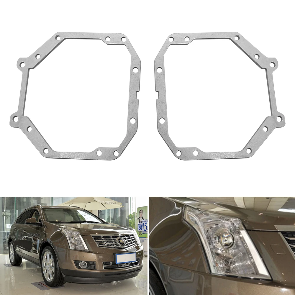 

Taochis Car-Styling Adapter Frame Headlight Bracket for Cadillac SRX Halogen 2010-2015 Hella 3R G5 5 Projector Lens