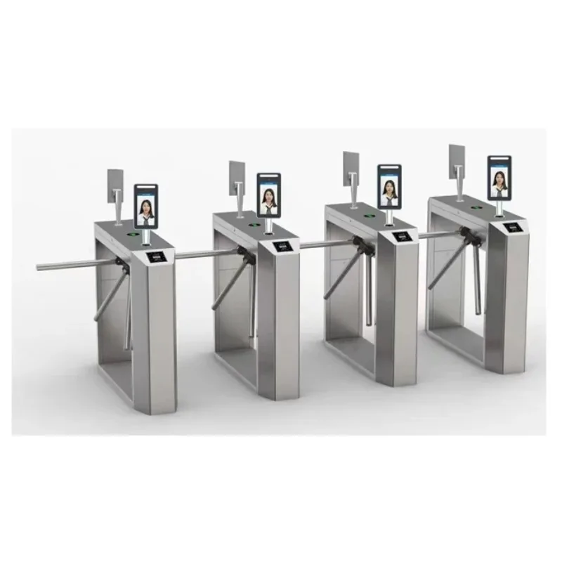 Sistema de Control de Acceso con Torniquete Trípode para Entrada, Control de Acceso con Boletería Automática, Código QR RFID Electrónico