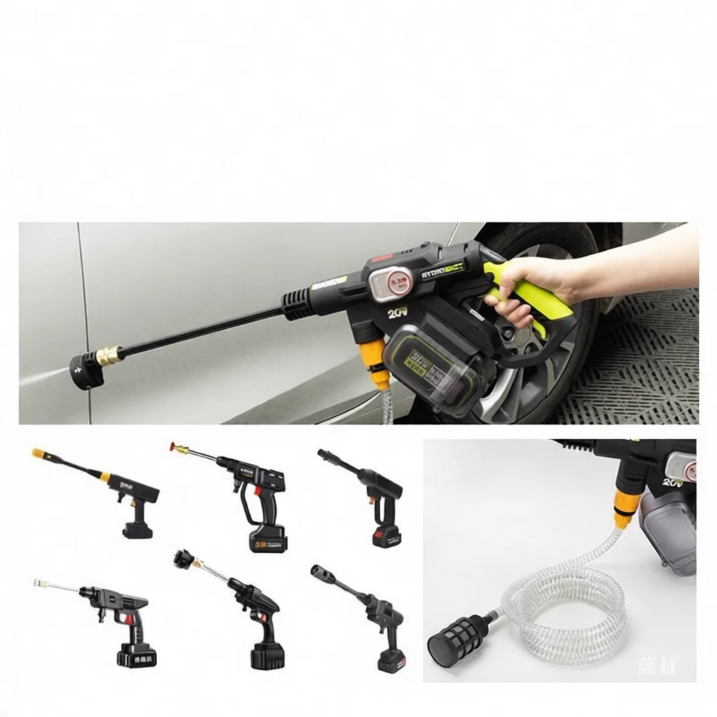 Anti Kink Water Inlet Hose With Filter Net For Portable Cordless Car Pressure Washer Car Wash Machine Utility Parts
