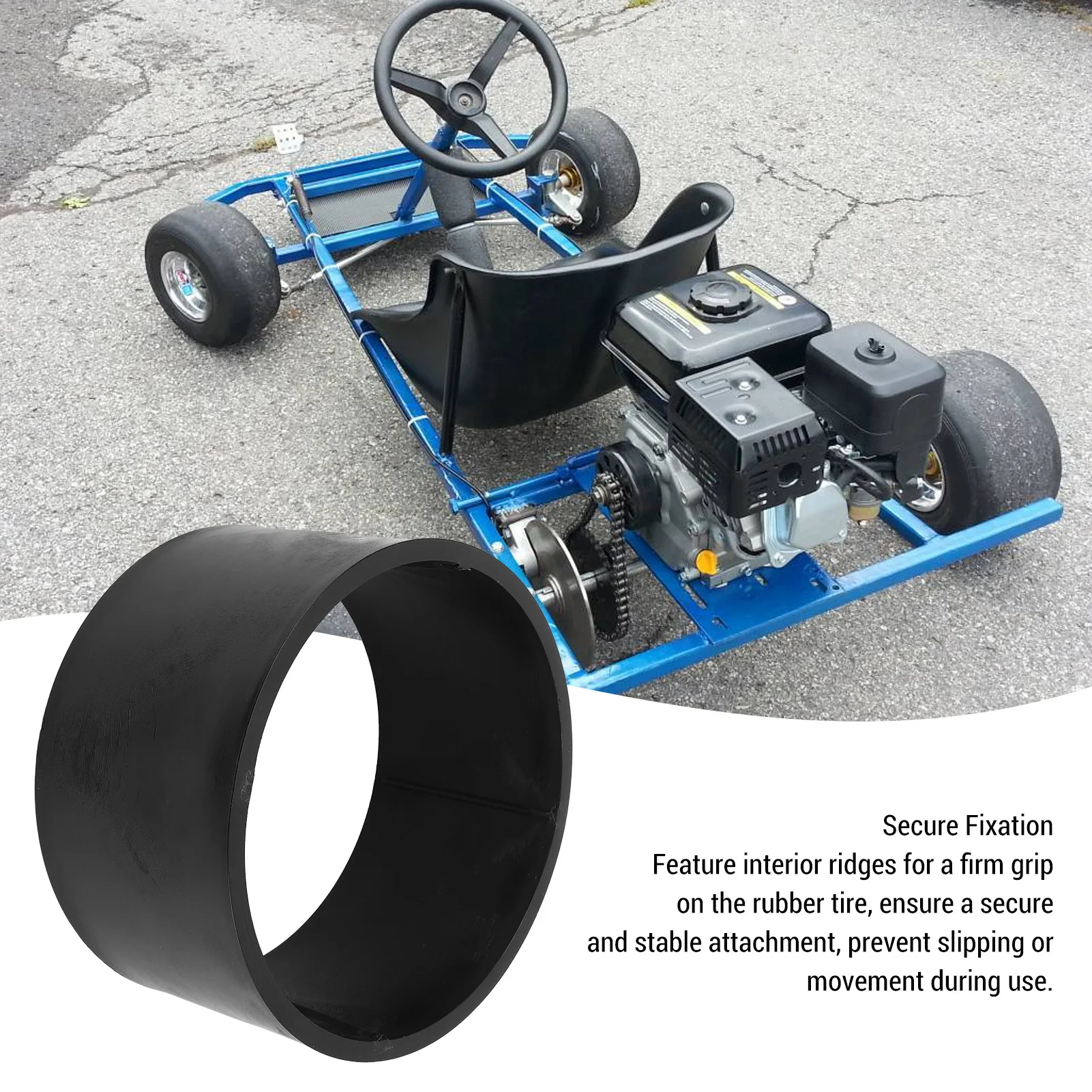 10in X 4.50-5 Tyre Sleeve PVC Plastic Go Kart Tire Sleeve Wide Application High Toughness Secure Fit for Drifting Scooter