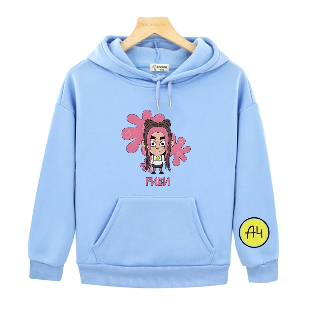 Мерч А4 VladA4 Print Hoodies Boys and Girls Sweatshirt Streetwear Long Sleeve Casual Children Cute Hoody Kawaii Graphic Pullover