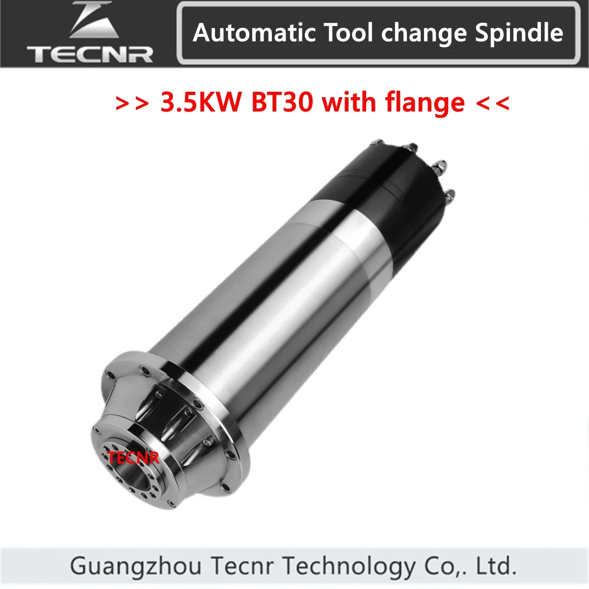 3.5KW BT30 Automatic Tool change SpindleWith Flange Water Cooling Spindle Motor ATC 220V 380V For Engraving Milling Metal