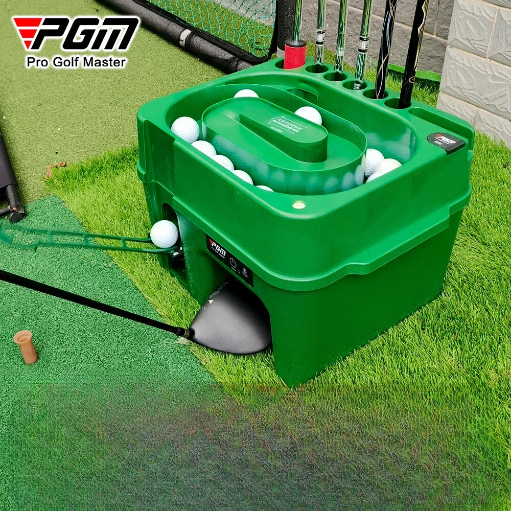 

PGM ABS Material Automatic Golf Ball Dispenser Electric induction Golf serve Machine Clubs Holder Golf Training Service JQ017