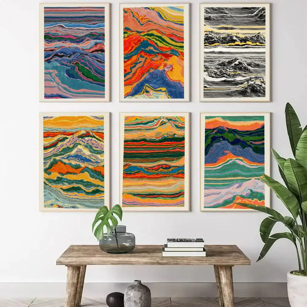 ART Meridian By Painting Calligraphy Canvas Poster Wall Art Aesthetic Home Decoration for Living Room